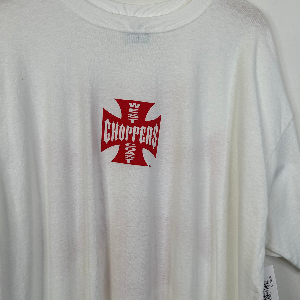 WEST COAST CHOPPERS LOGO TEE WHITE/RED