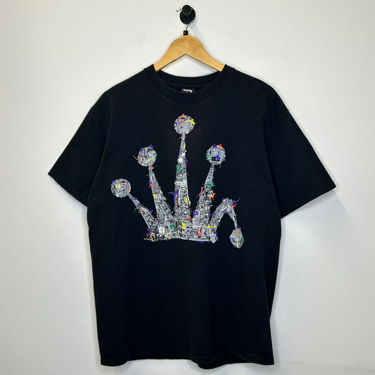 STUSSY 2000s CROWN GRAPHIC TEE