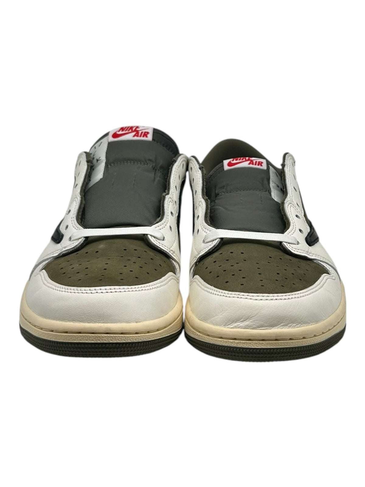 PREOWNED JORDAN 1 TRAVIS SCOTT MEDIUM OLIVE