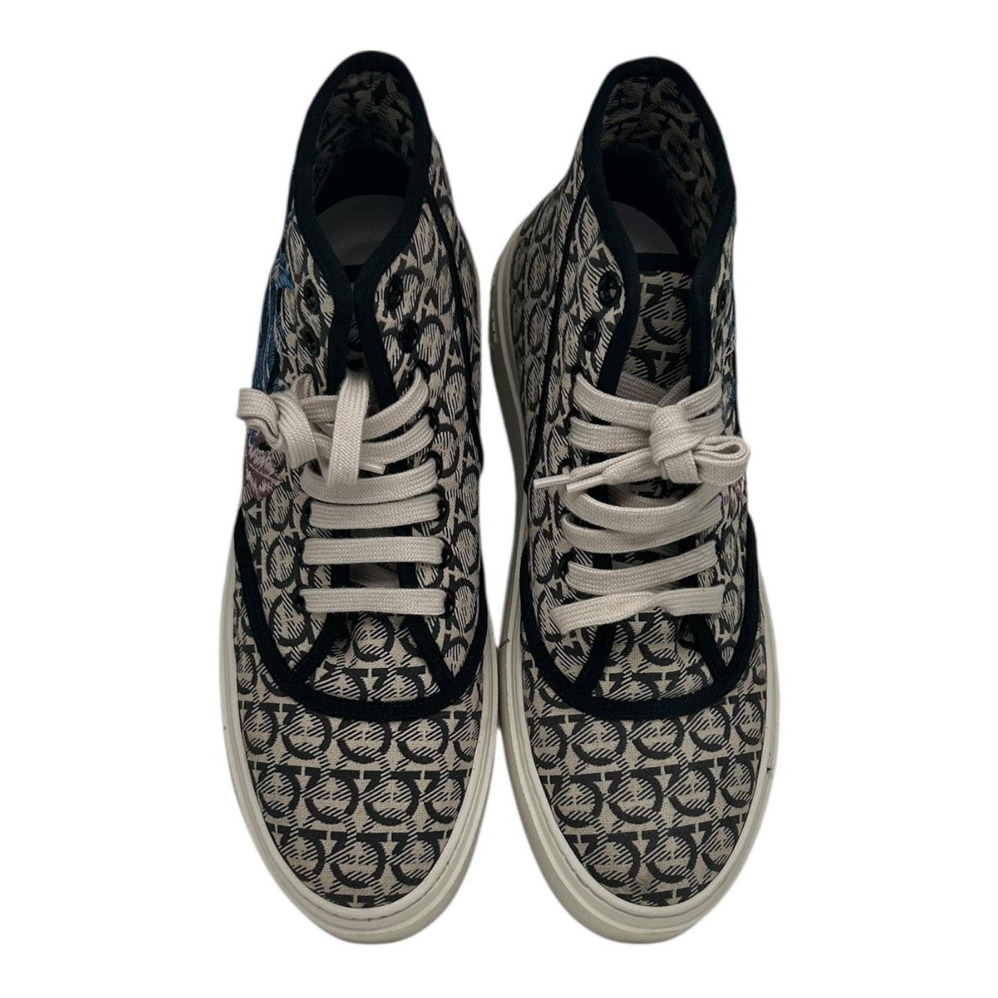 PREOWNED SALVATORE FERRAGAMO BORG HIGH TOP