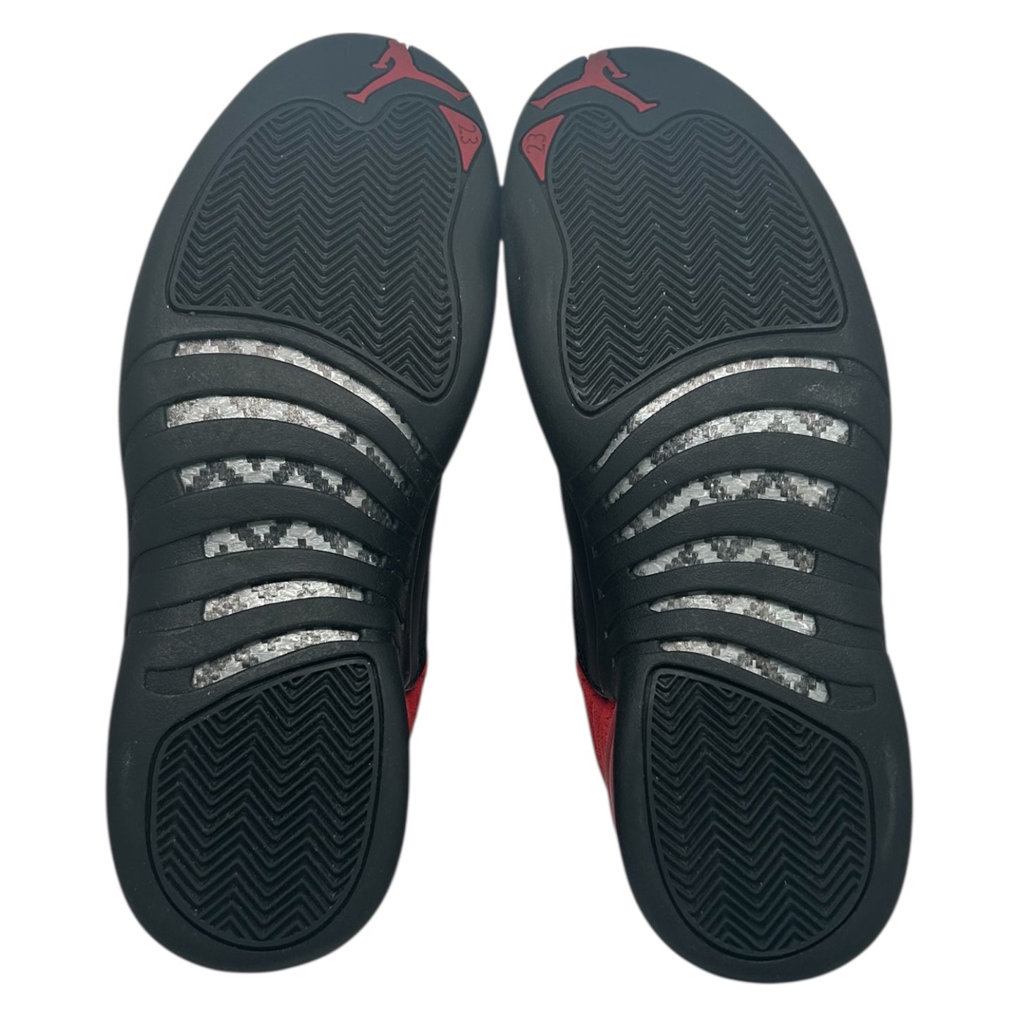 PREOWNED JORDAN 12 REVERSE FLU GAME SIZE 13