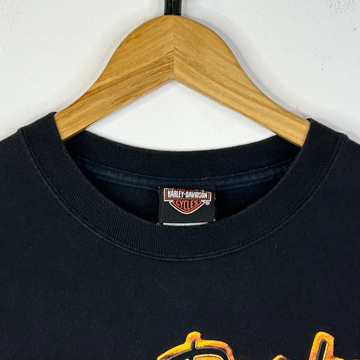 2009 HARLEY DAVIDSON SHAWANO COUNTY FLAME SLEEVE LONGSLEVE