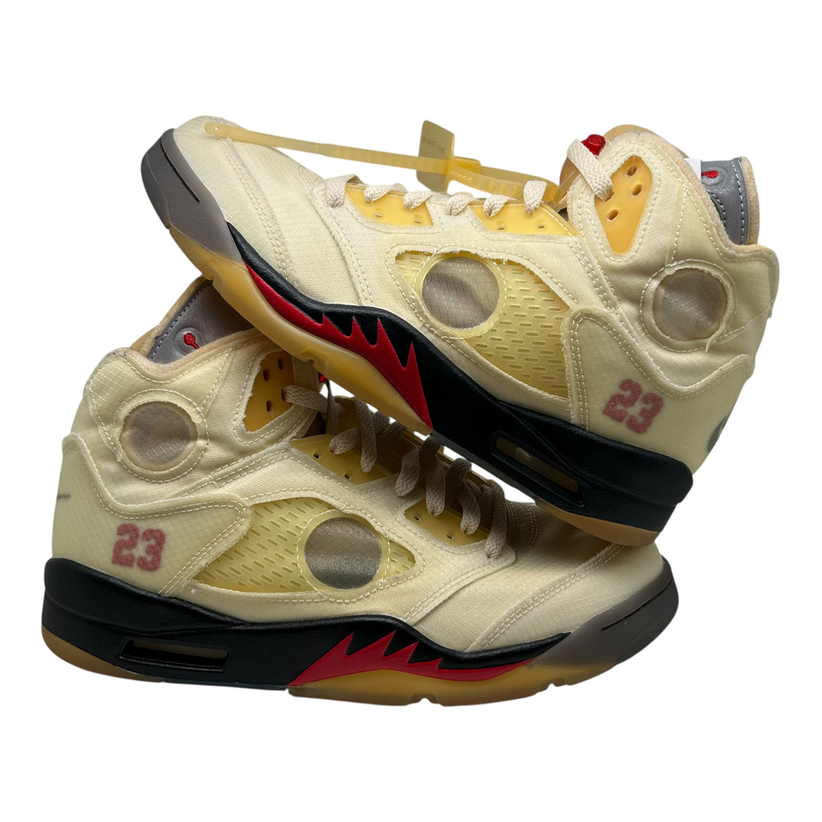 PREOWNED JORDAN 5 OFF-WHITE SAIL