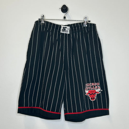 CHICAGO BULLS' STARTER VINTAGE LOGO SHORTS SZ M