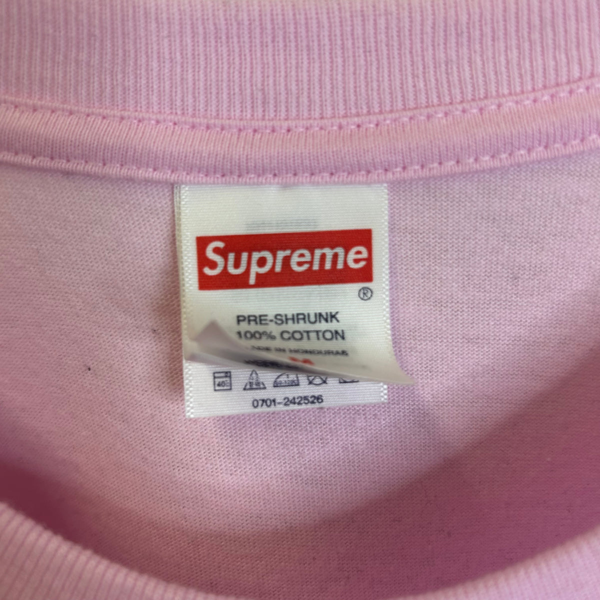 PC SUPREME SPITFIRE BIGHEAD LS TEE PINK YELLOW