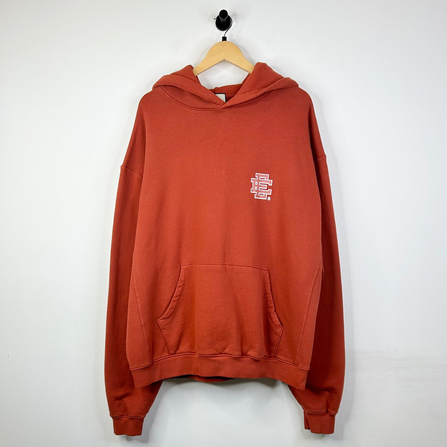 ERIC EMMANUEL RUST ORANGE PULLOVER HOODIE