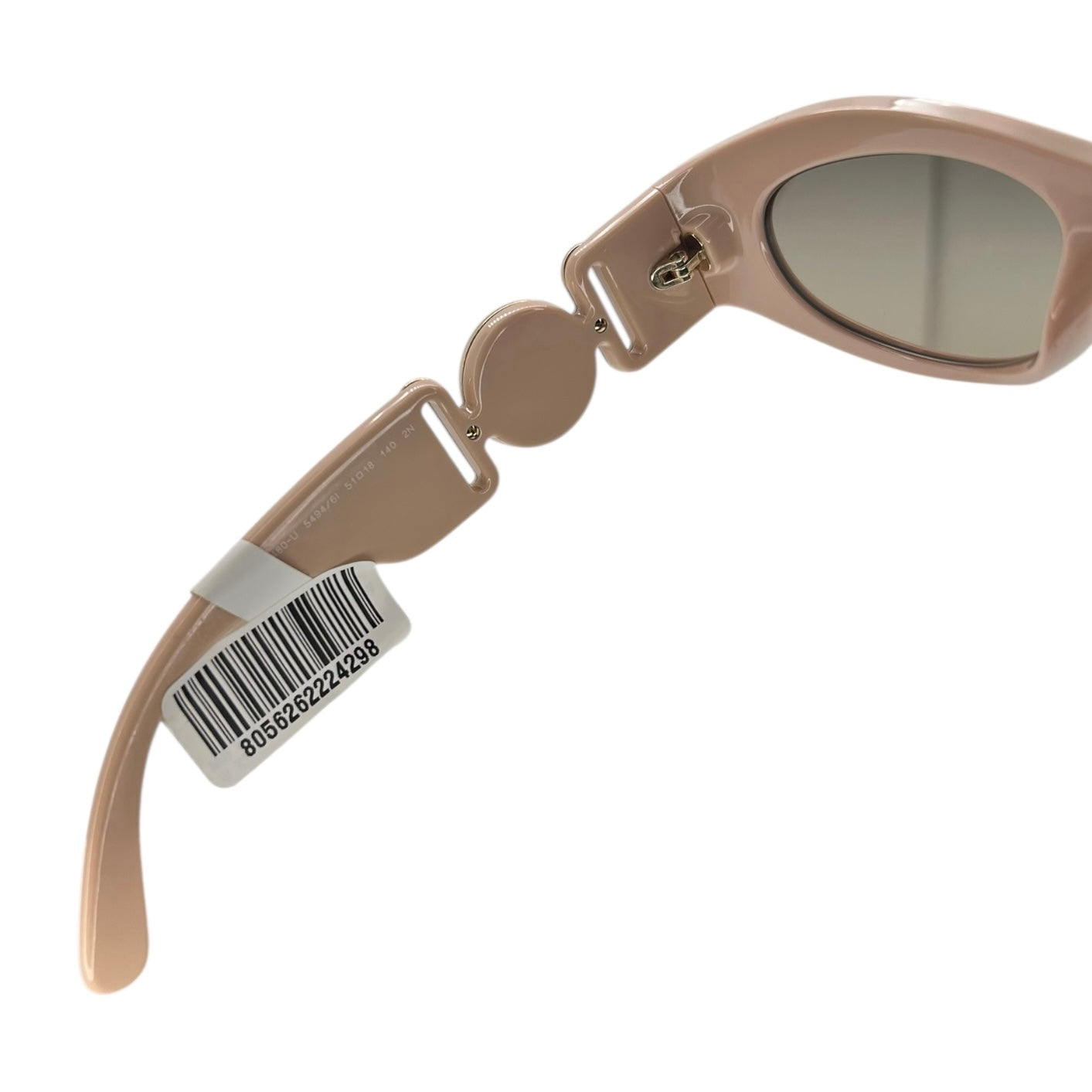 VERSACE MEDUSA HEAD CAT EYE SUNGLASSES NUDE
