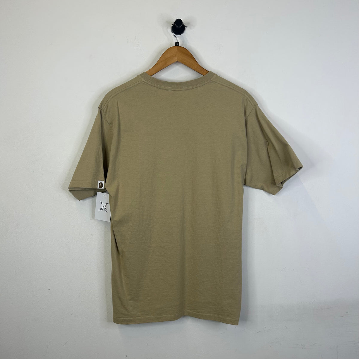 BAPE COLLEGE TEE BEIGE