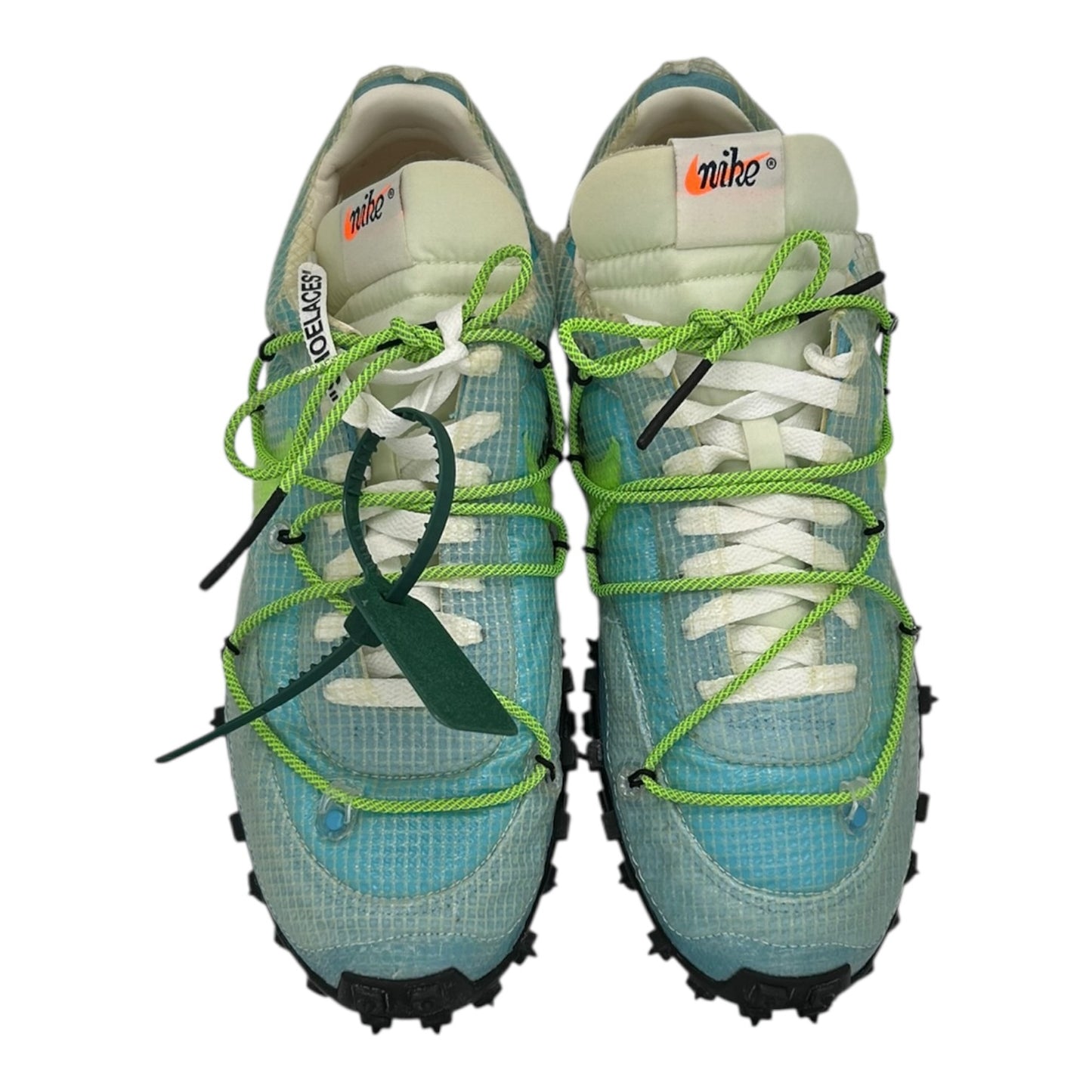 PREOWNED NIKE WAFFLE RACER OFF-WHITE VIVID SKY