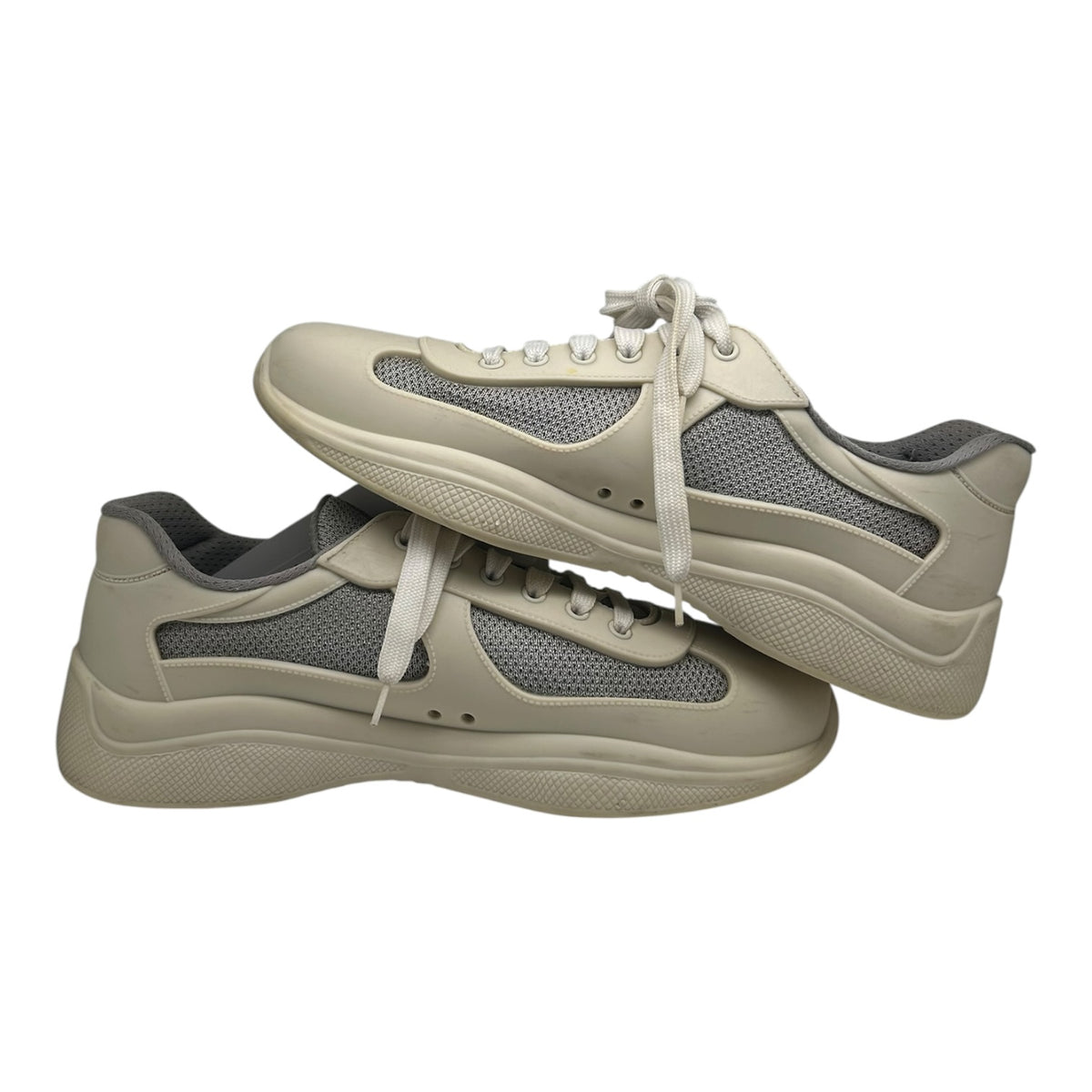 PREOWNED PRADA AMERICAS CUP SOFT RUBBER SNEAKERS