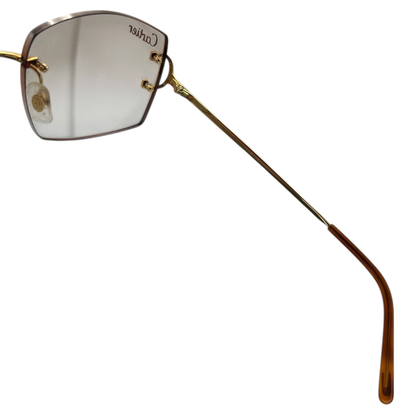 CARTIER BIG C GOLD SUNGLASSES