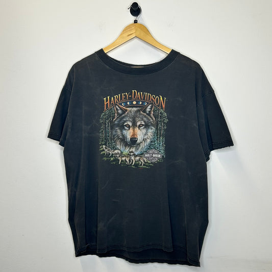 HARELY DAVIDSON 1995 OCONOMOWOC WOLF TEE