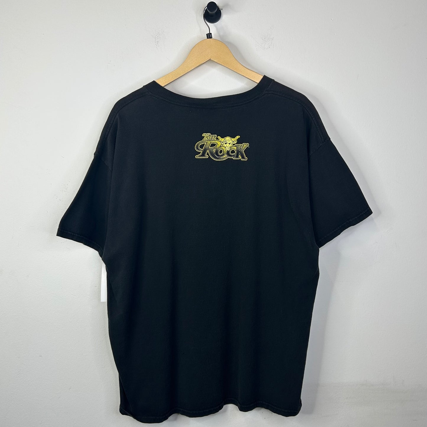 THE ROCK WWF CARTOON TEE ON FLOOR