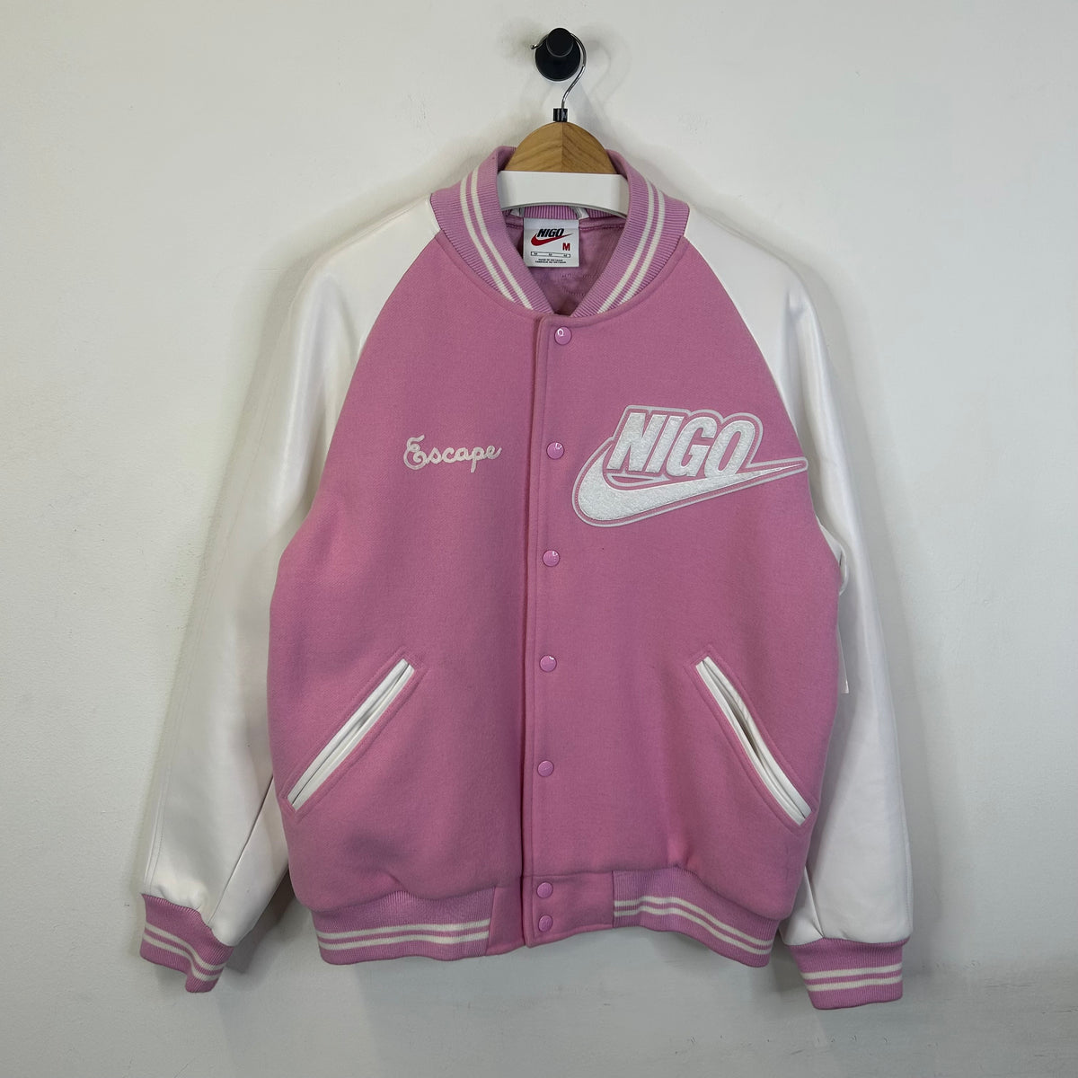 NIKE x NIGO PINK VARSITY JACKET