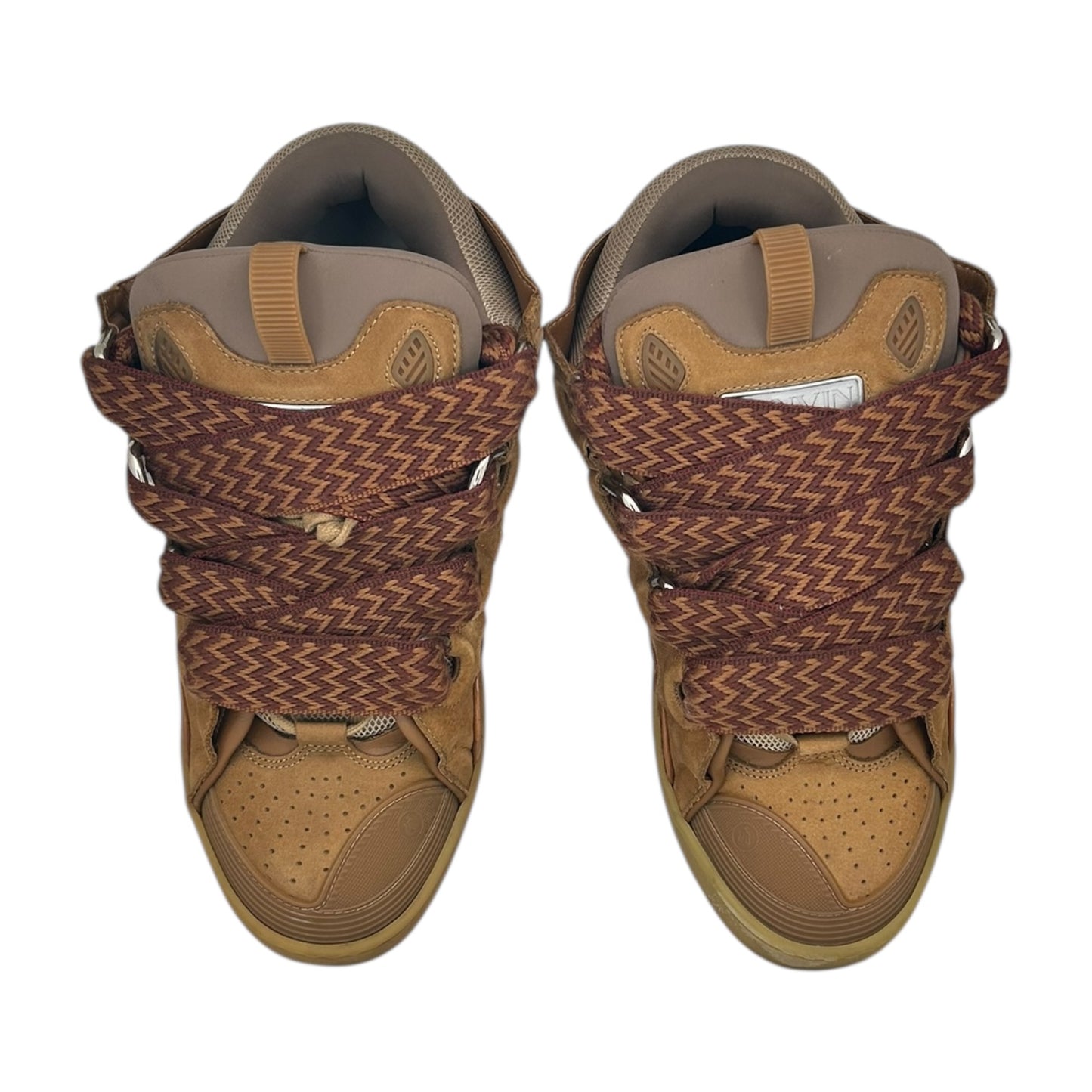 PREOWNED LAVIN CURB SNEAKERS HONEY