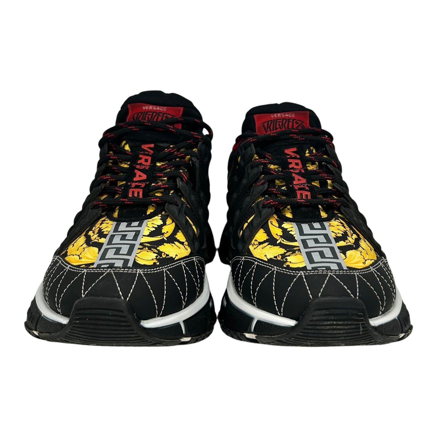 PREOWNED VERSACE TRIGRECA BAROCCO TRAINER