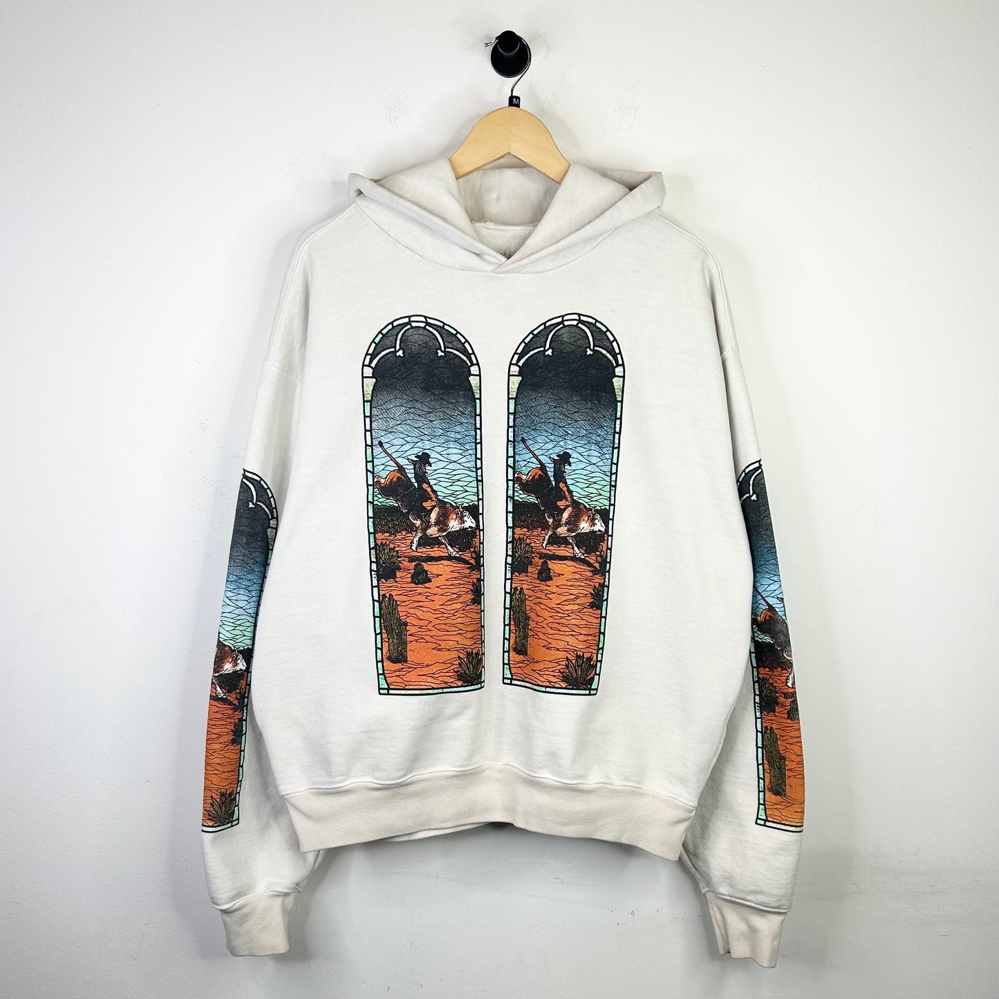 WHO DECIDES WAR STAINED GLASS CREAM HOODIE