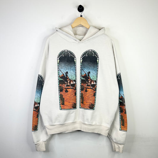 WHO DECIDES WAR STAINED GLASS CREAM HOODIE