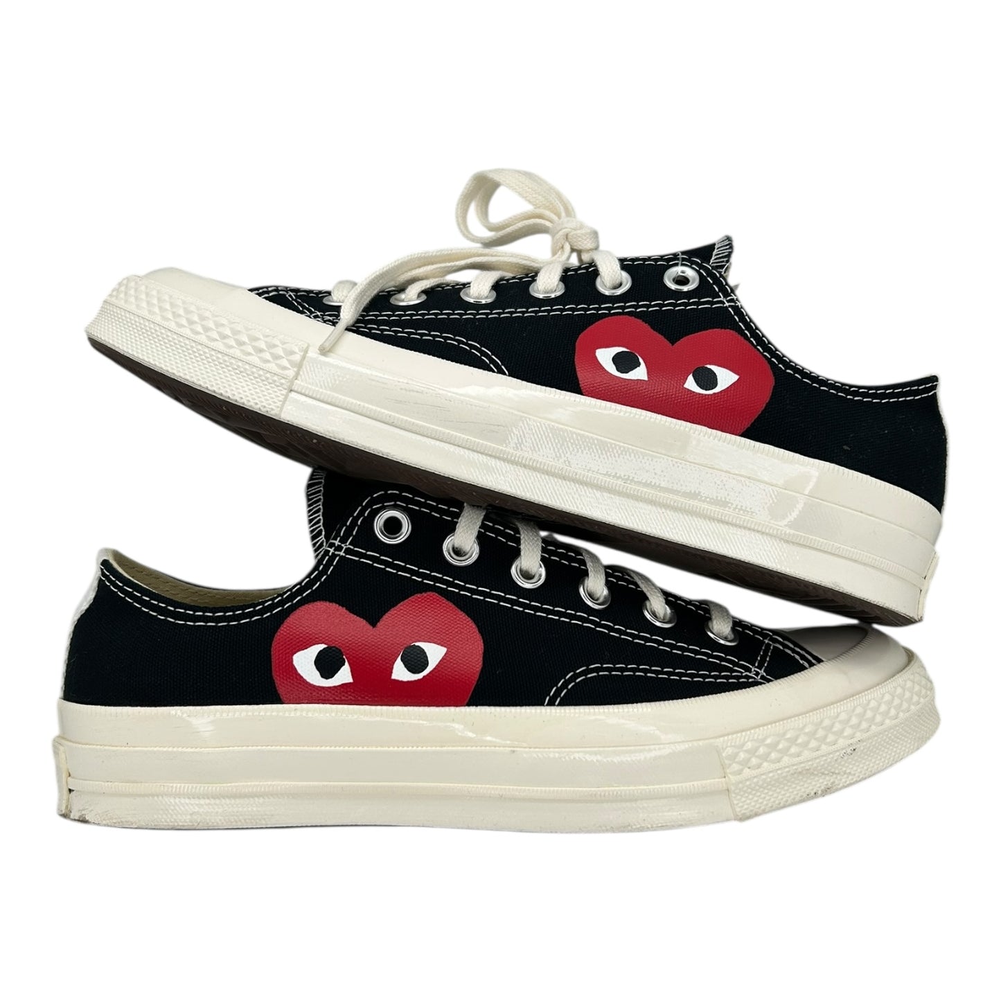 PREOWNED CONVERSE ALL STAR 70 X CDG PLAY BLACK LOWTOP
