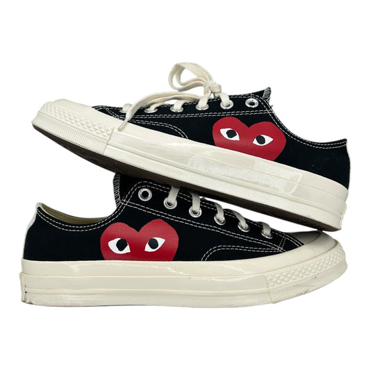 PREOWNED CONVERSE ALL STAR 70 X CDG PLAY BLACK LOWTOP