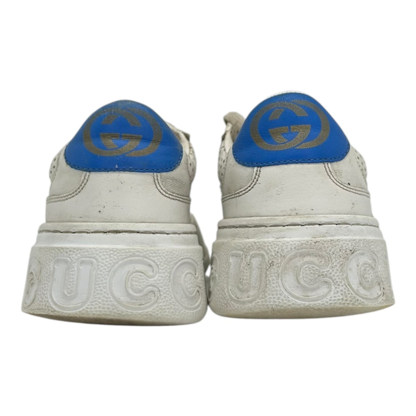 PREOWNED GUCCI CHUNKY GG WEB SNEAKERS