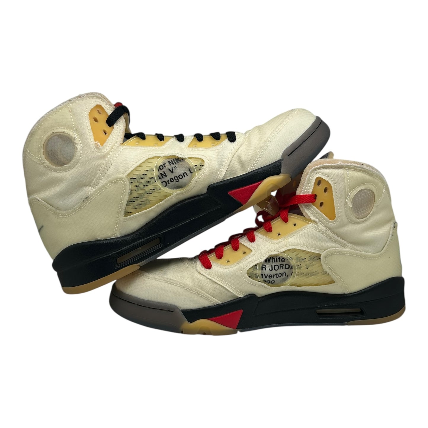 PREOWNED JORDAN 5 OFF WHITE SAIL