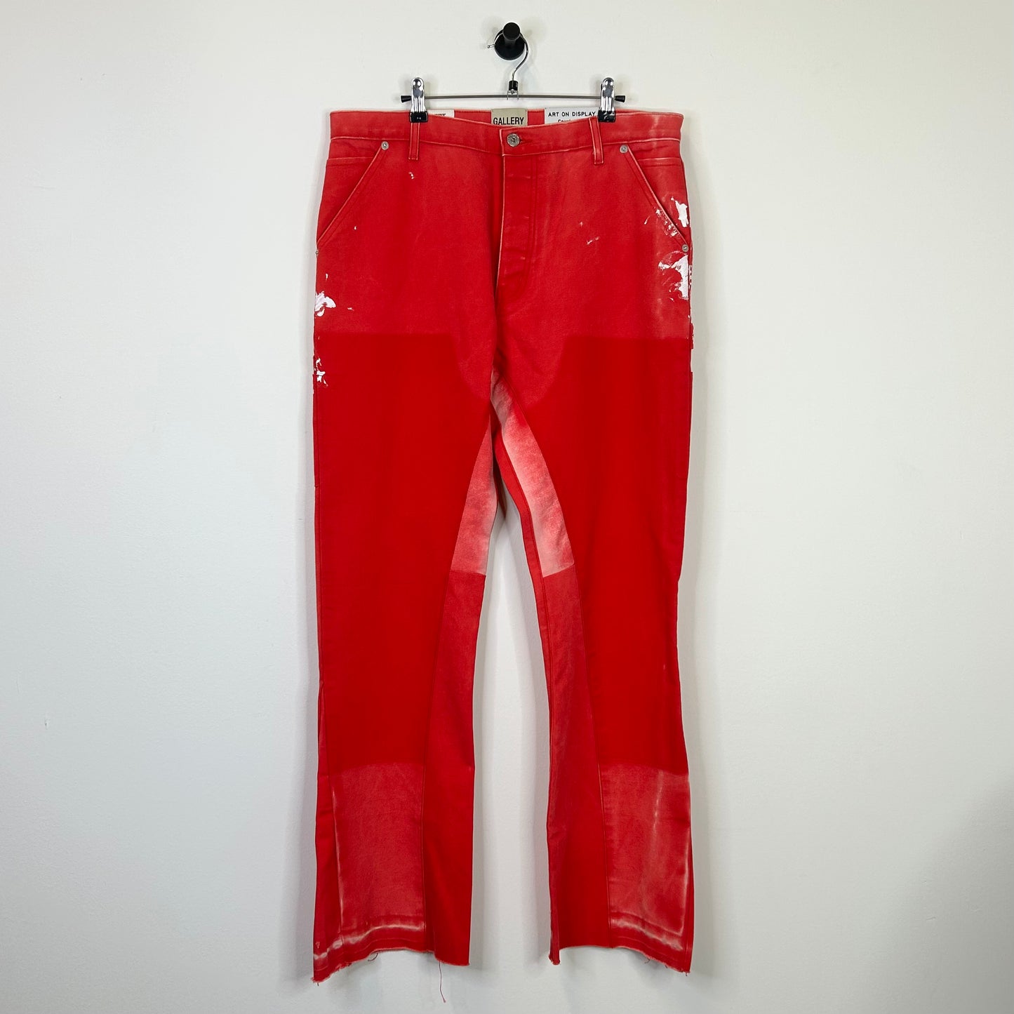 GALLERY DEPT. LA FLARE RED CARPENTER PANTS