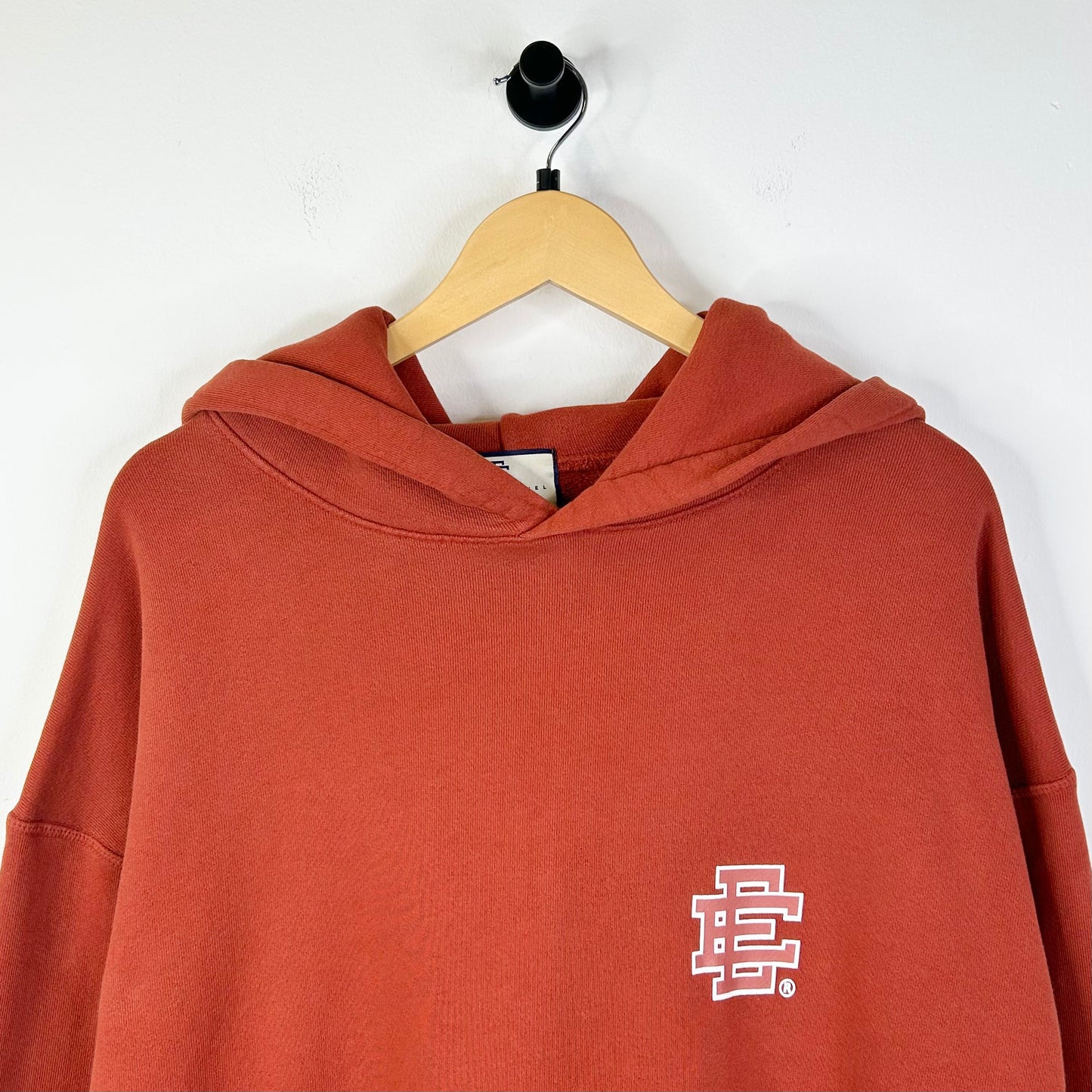 ERIC EMMANUEL RUST ORANGE PULLOVER HOODIE