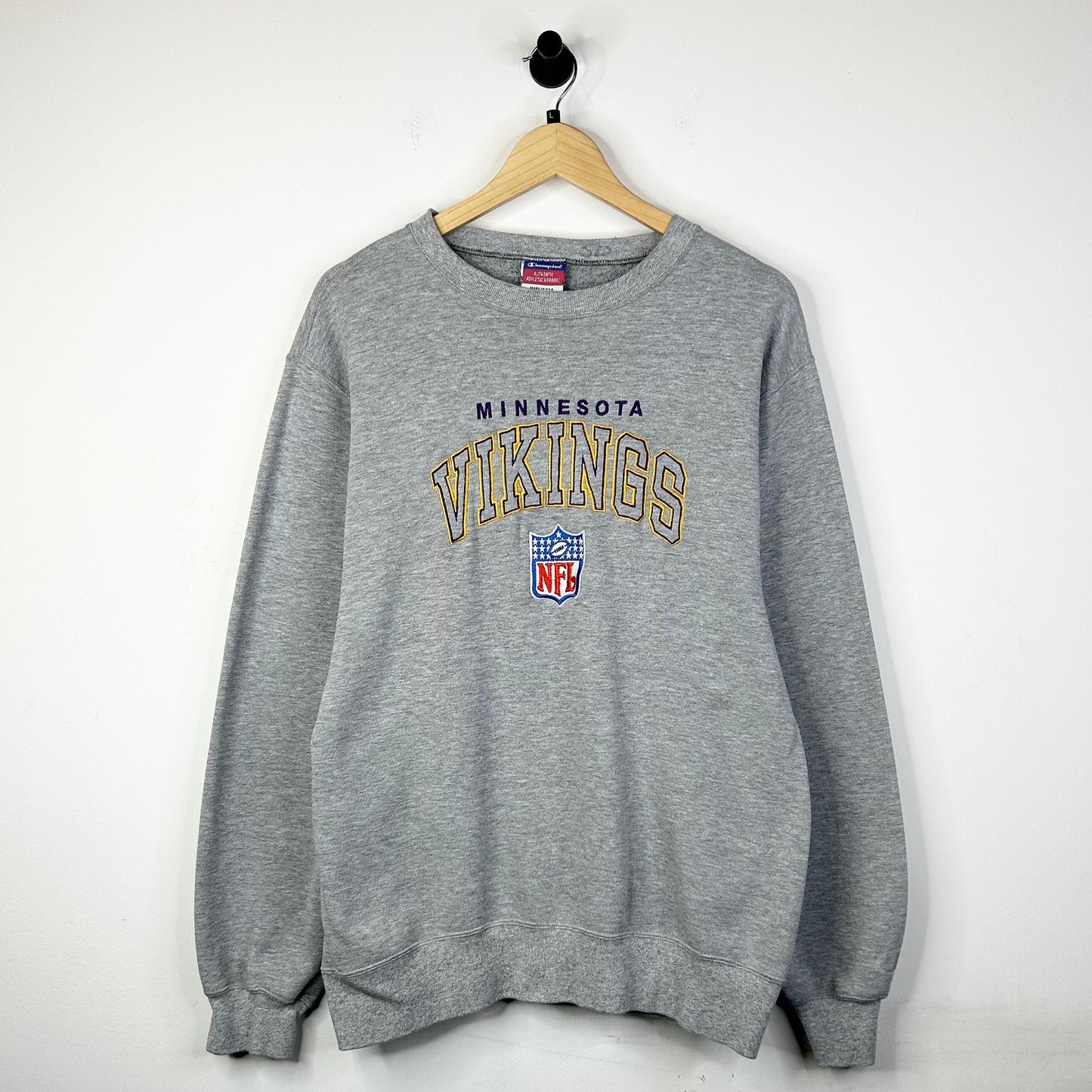 MINISOTA VIKINGS GREY CREWNECK