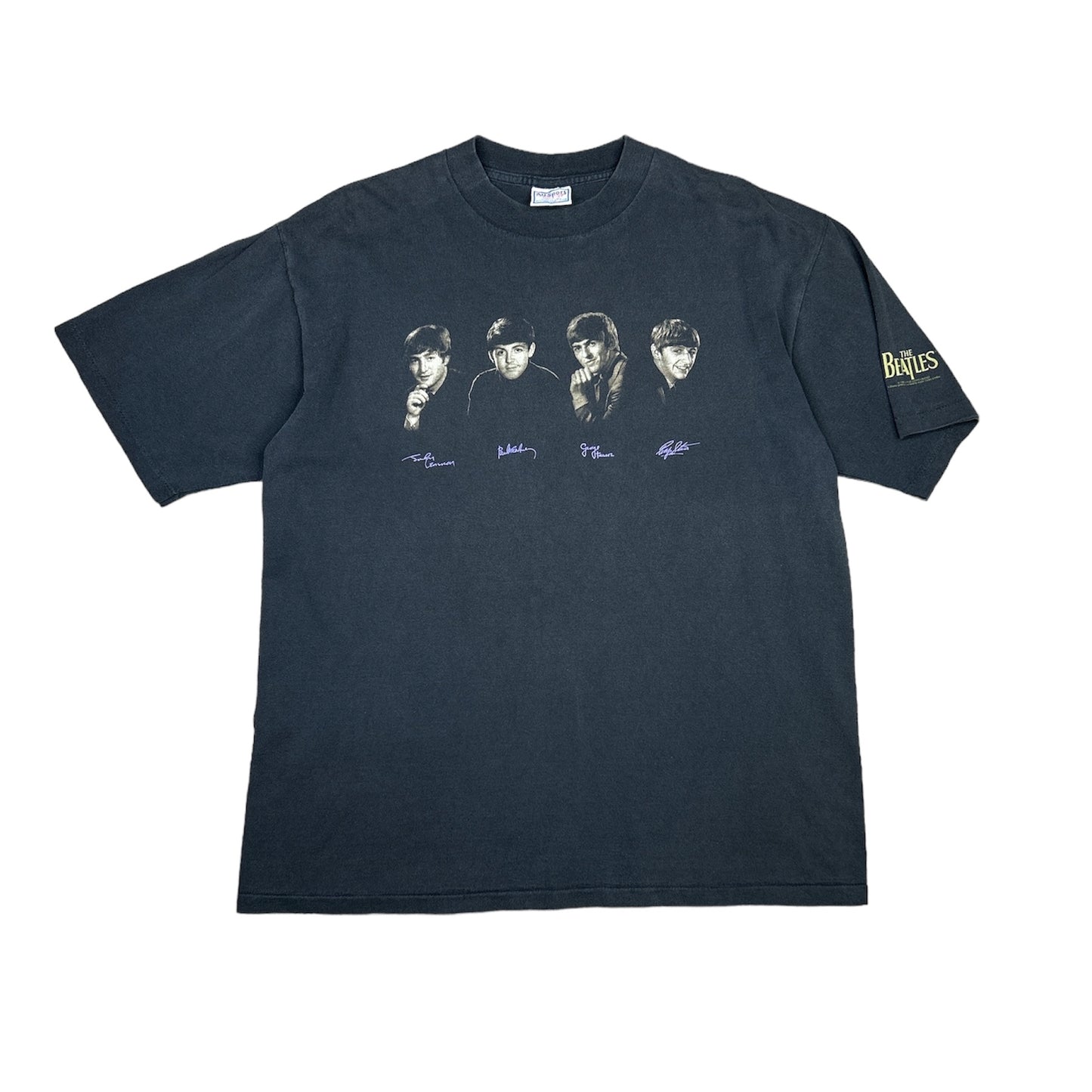 1995 THE BEATLES PURPLE SIGNATURES T-SHIRT