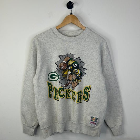 PACKERS NUTMEG HEATHER GREY CREWNECK