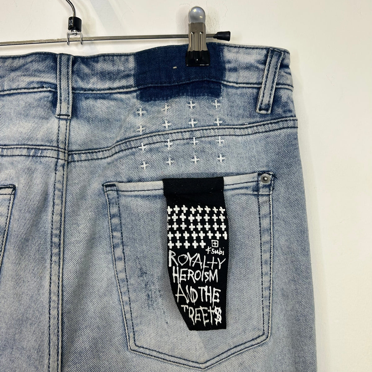 MENS VAN WINKLE TRASHED DREAMS SKINNY DENIM JEANS