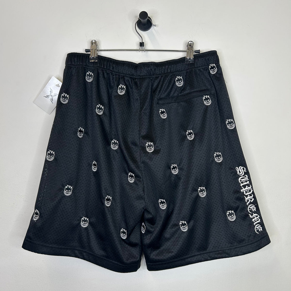 PC SUPREME SPITFIRE BLACK MESH SHORTS SZ S