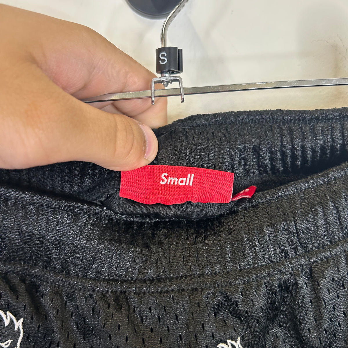 PC SUPREME SPITFIRE BLACK MESH SHORTS SZ S