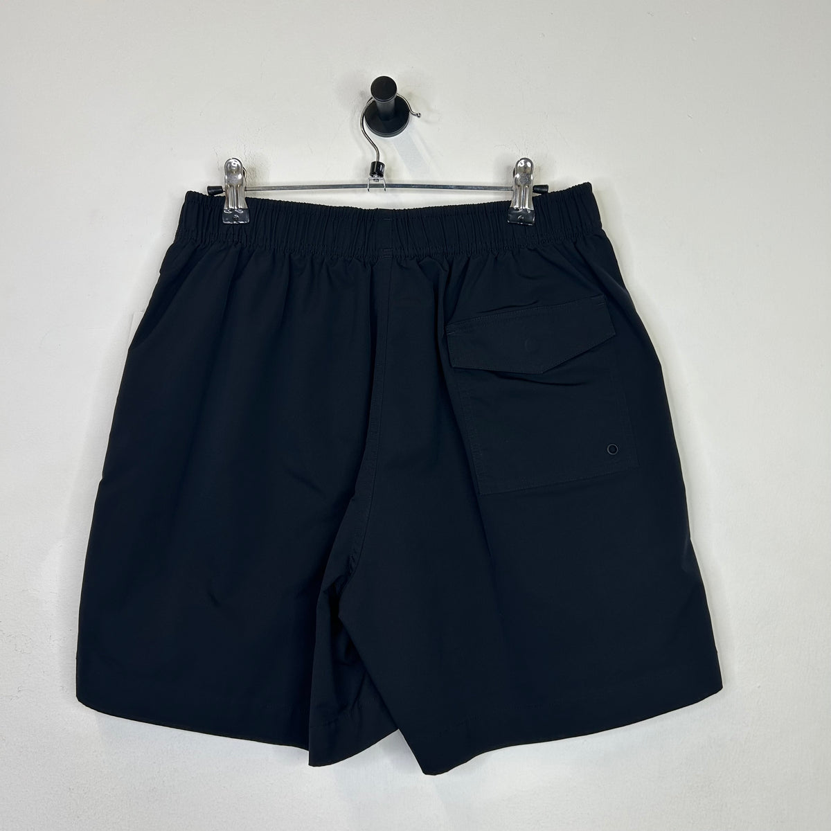 PURPLE BRAND BLACK EMBELLISHED NYLON SHORTS