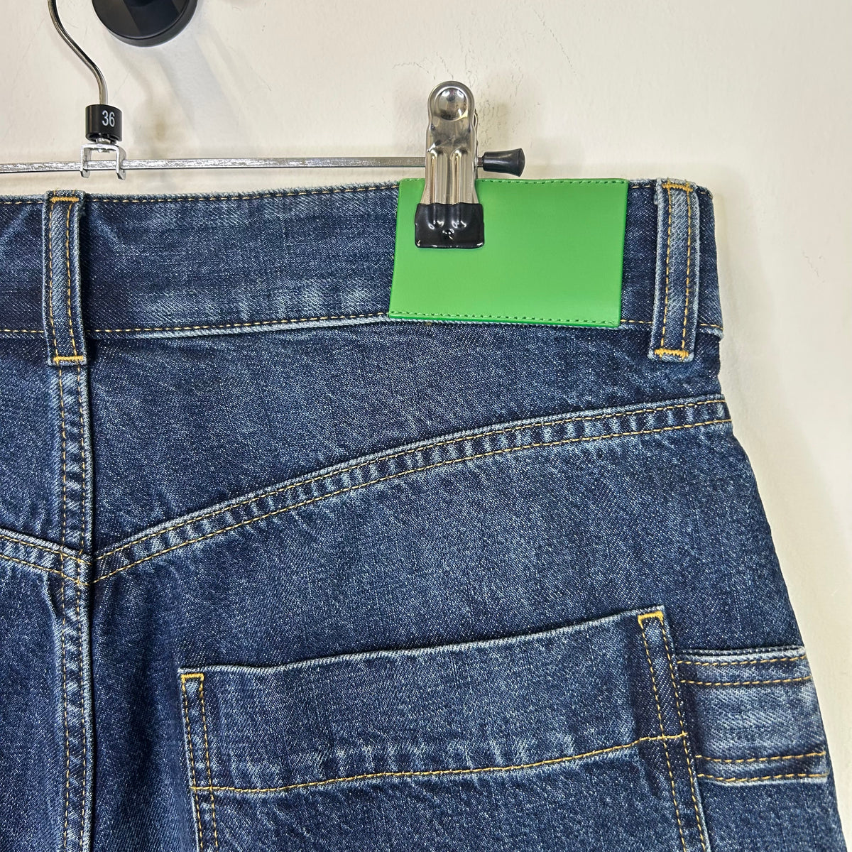 BOTTEGA VENETA BELYED DENIM SHORTS