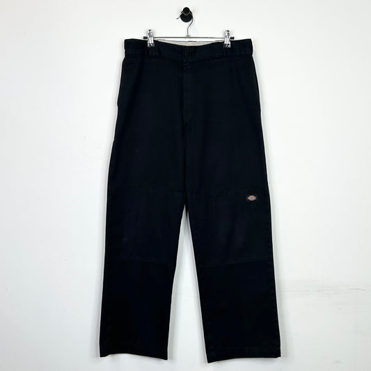DICKIES BLACK CANVAS TROUSERS