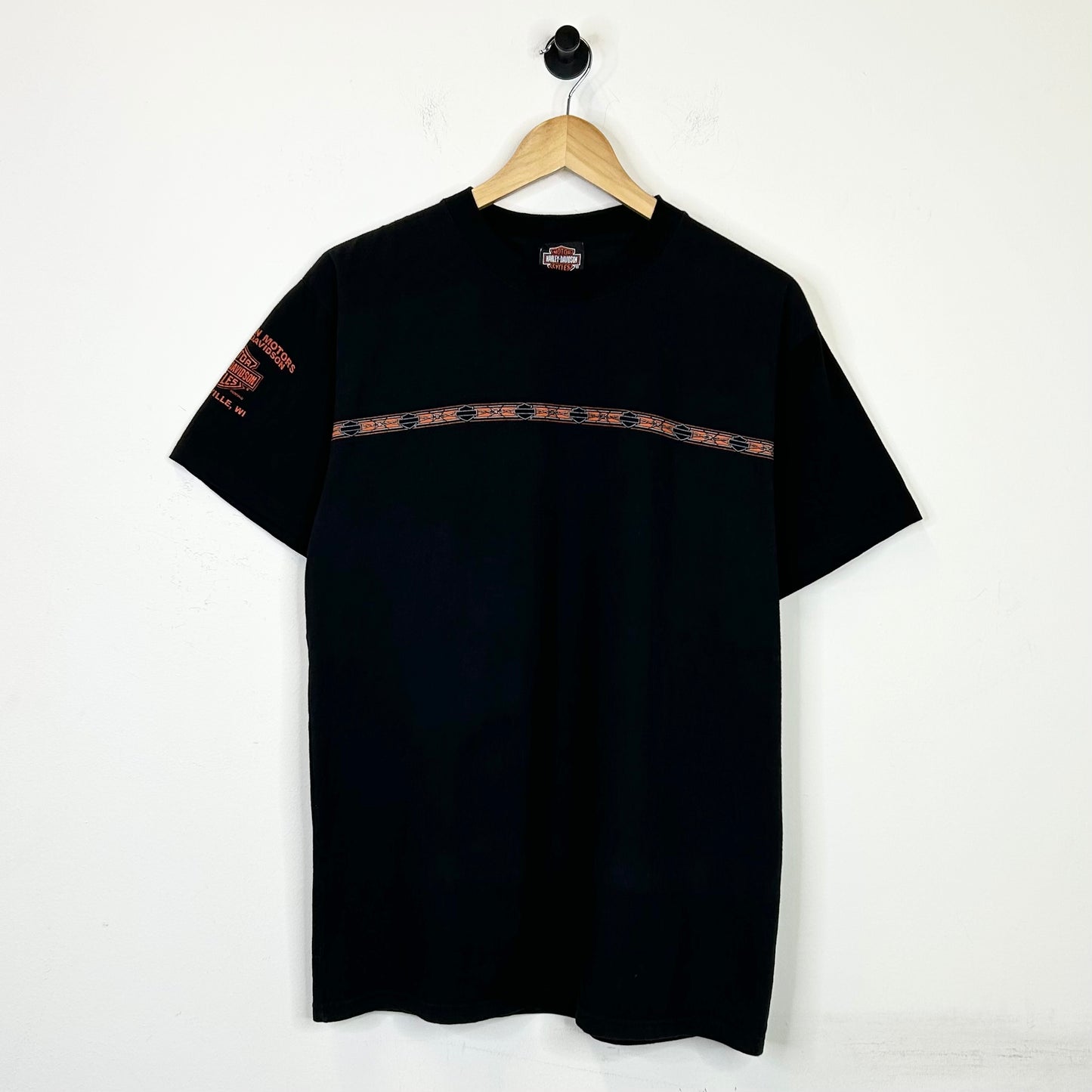 HARLEY DAVIDSON WIRE FENCE STRIPED TEE