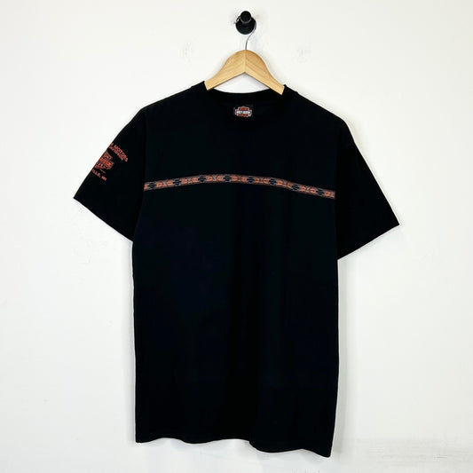 HARLEY DAVIDSON WIRE FENCE STRIPED TEE
