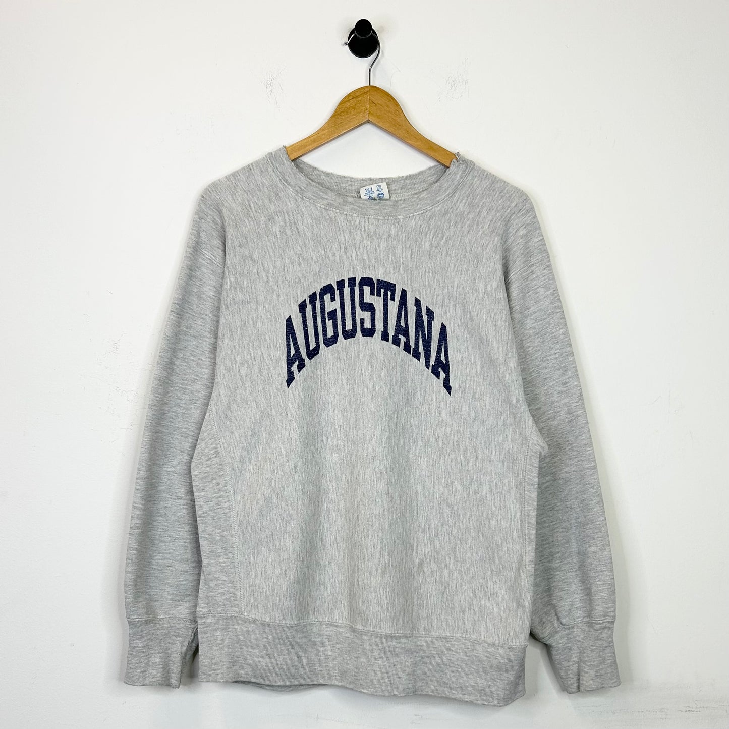 AUGUSTANA DISTRESSED HEATHER CREWNECK
