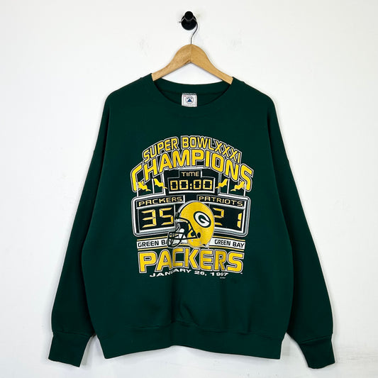 GREEN BAY PACKERS SUPERBOWL XXXI CHAMPIONS CREWNECK