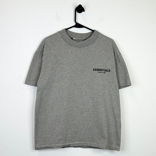 ESSENTIALS DARK OATMEAL LOGO TEE