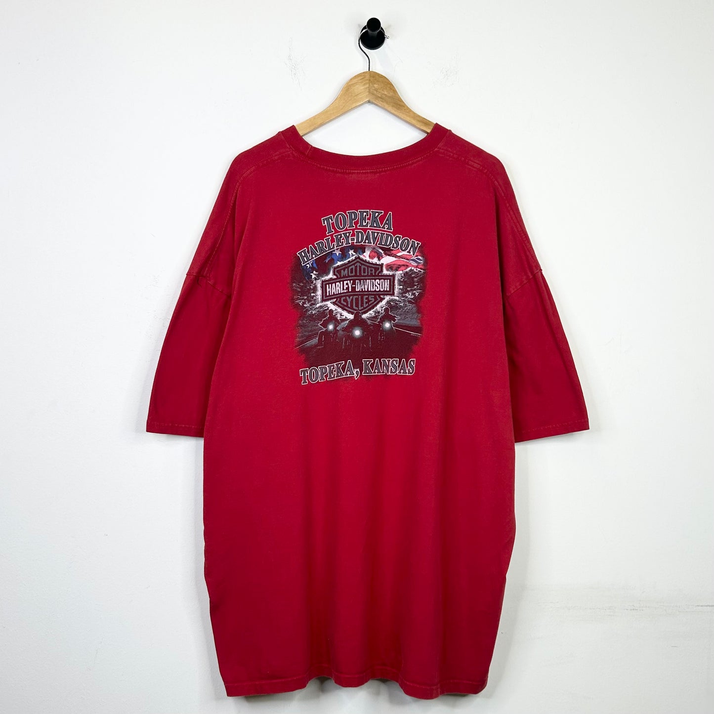 HARLEY DAVIDSON RED TOPEKA TEE