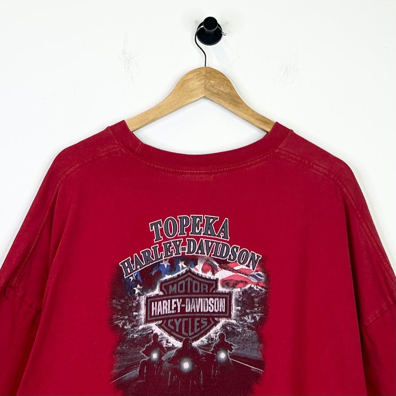 HARLEY DAVIDSON RED TOPEKA TEE