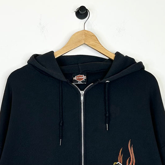 HARLEY DAVIDSON EAGLE FLAME ZIP UP