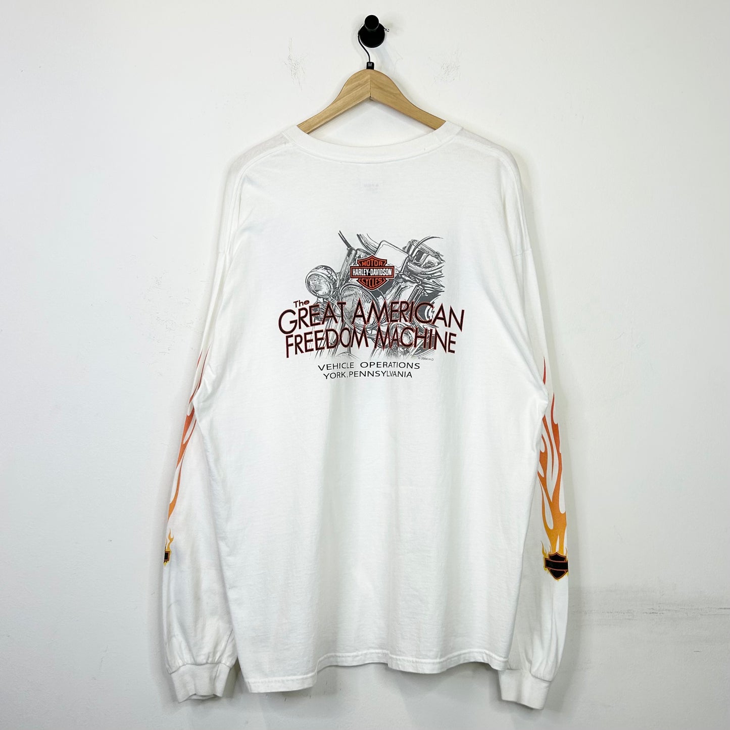 HARLEY DAVIDSON GREAT AMERICA EAGLE FLAME LONGSLEEVE