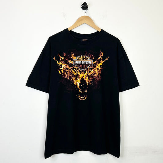 HARLEY DAVIDSON FLAME WOLF TEE