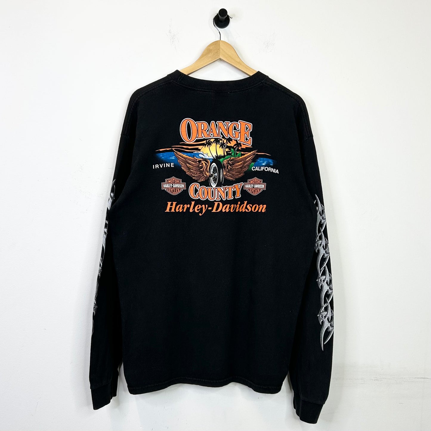 HARLEY DAVIDSON METAL ORANGE COUNTY LONGSLEEVE
