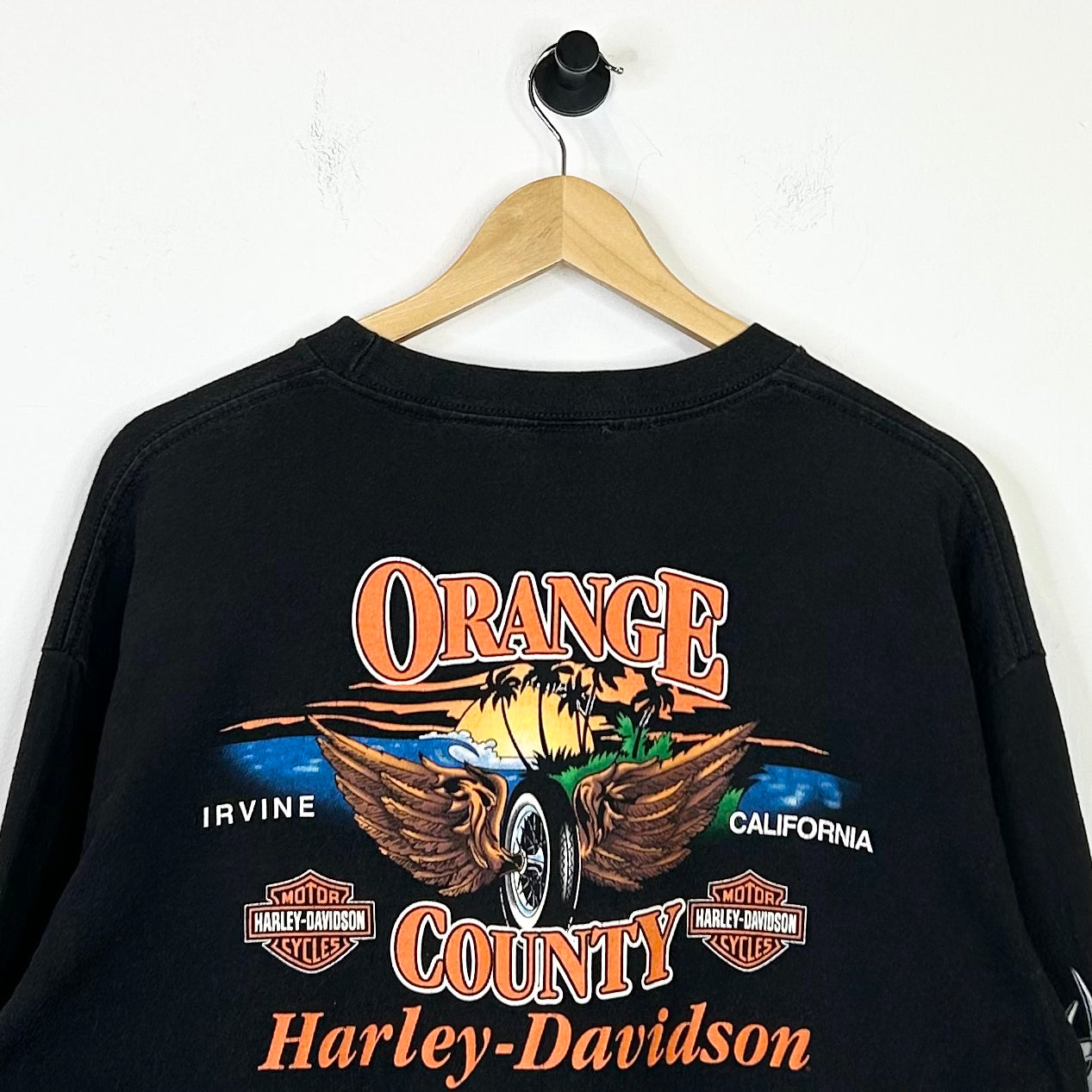 HARLEY DAVIDSON METAL ORANGE COUNTY LONGSLEEVE