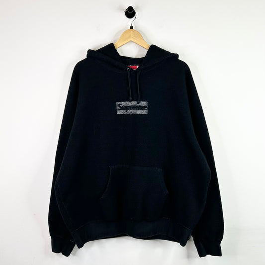 SUPREME INSIDE OUT BLACK HOODIE